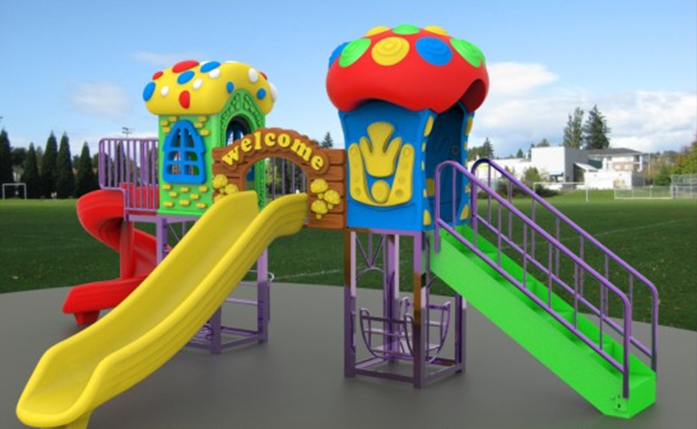 幼儿园游乐设施 新款室外大型塑料组合滑梯儿童滑滑梯 户外玩具-「滑